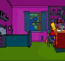 Image n° 4 - screenshots  : Simpsons, The - Bart's Nightmare